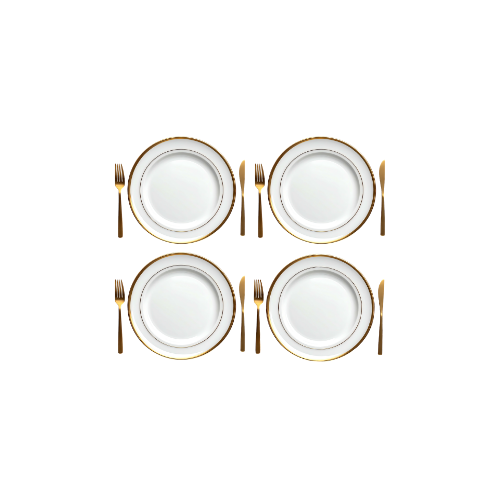 Four dinner plates sponsorship
